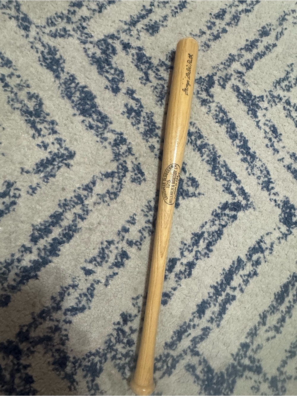 Babe Ruth signed Wooden Baseball Bat - Natural Wood Finish